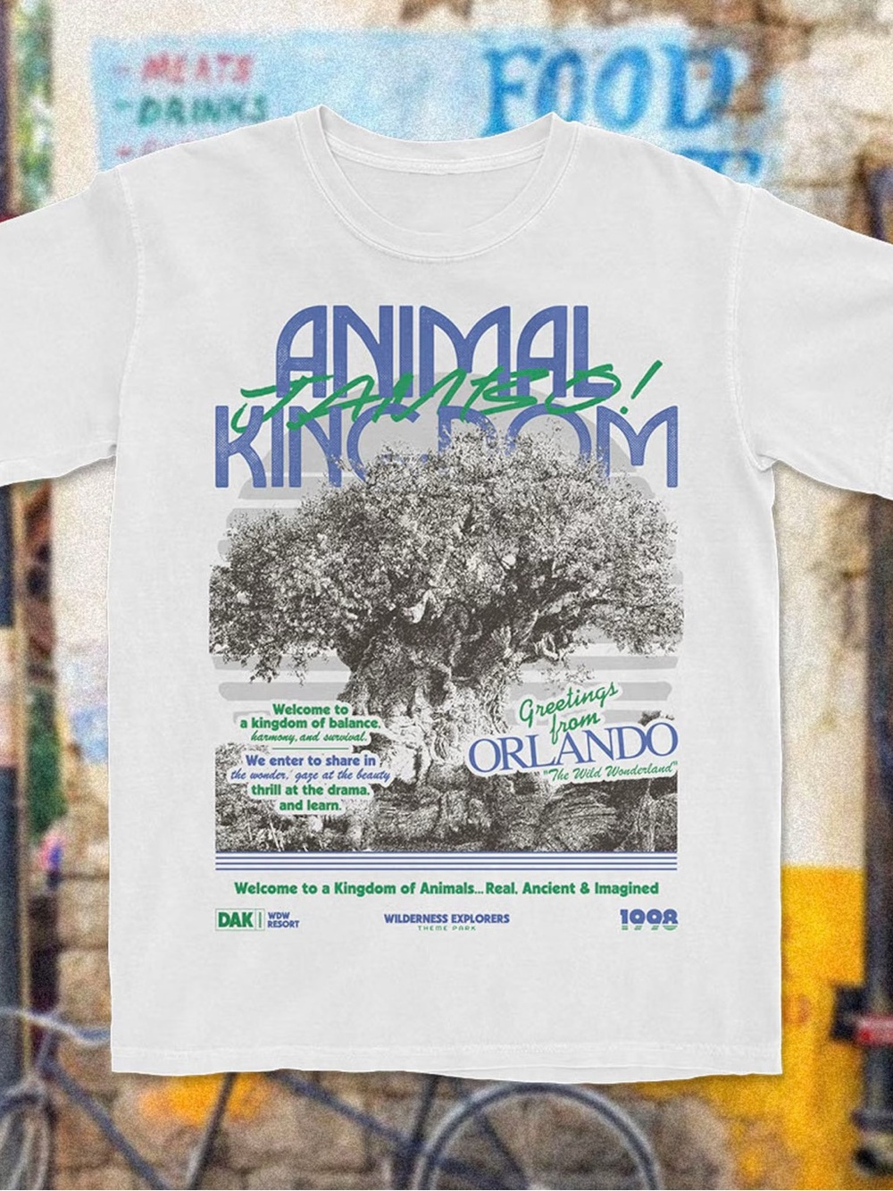 Animal Kingdom Orlando 1998 Retro Tree of life Graphic Tee - White Unisex
